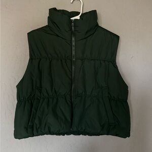 Dark Green Puffer Vest